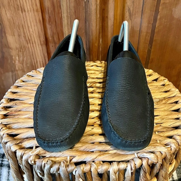 Amy Jo Gladstone New York Black Leather Slip On Driving Shoes Size 9.5 - Picture 3 of 12